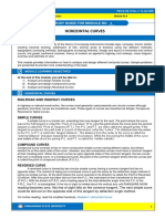 Horizontal Curves: Study Guide For Module No. - 6