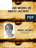 Life and Works of Emilio D. Jacinto - PPTM