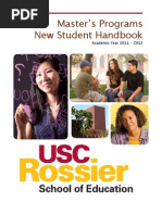 Rossier Masters Student Handbook 2011