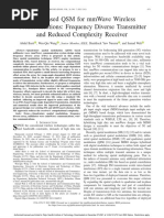 FDA Based QSM For MmWave Wireless Communications Frequency Diverse Transmitter and Reduced Complexity Receiver