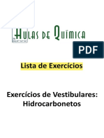 Exercicios de Hidrocarbonetos