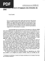 Cameroun: Acteurs Et Logiques Des Émeutes De: Fred Eboko