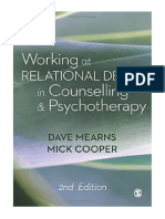 Working at Relational Depth in Counselling and Psychotherapy - Dave Mearns