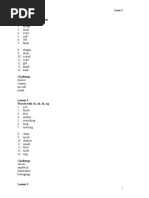 Lesson 1 Words With DR, SC, FT, NK: SF - AW Everyday Spelling