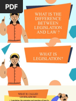 What Is The Difference Between Legislation and Law ?