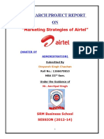 "Marketing Strategies of Airtel" - 2