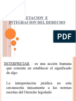 Interpretacion e Integracion Del Derecho