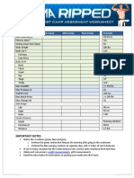 Measurement Pre-Camp Mid-Camp Post-Camp Example: Important Notes