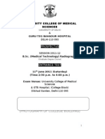 University College of Medical Sciences & DELHI-110 095: Prospectus