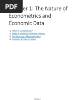 Chapter 1: The Nature of Econometrics and Economic Data