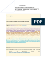 Planificación y Redacción de Un Texto Argumentativo