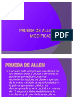 Prueba de Allen Modificada