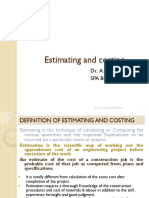 Estimating and Costing