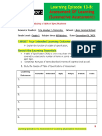 Learning Episode 13 B in Field Study 1