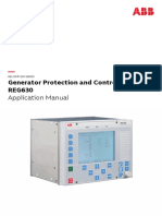 Generator Protection and Control REG630: Application Manual