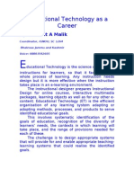 Educational Technology As A Career