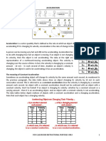 Module On Acceleration