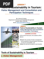 Lesson 8 - Visitor Management Techniques and Consultation and Participation Techniques