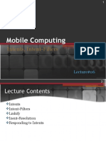 Mobile Computing: Intents, Intent-Filters