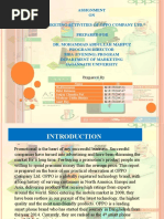 Assignment ON "Marketing Activities of Oppo Company LTD." Prepared For Dr. Mohammad Abdullah Mahfuz Program Director Mba (Evening) Program Department of Marketing Jagannath University