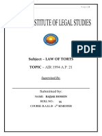 Law of Torts