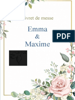 Exemple Livret de Messe Mariage Gratuit