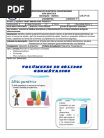 Guía2-3periodo - Geometría Volúmen de Sólidos y Plano Cartesiano