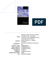 Robert Lawrence Heath, Jennings Bryant - Human Communication Theory and Research - Concepts, Contexts, and Challenges-Routledge (2000)