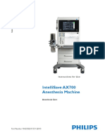 Intellisave Ax700 Anesthesia Machine: Instructions For Use