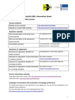 Information Sheet University of Leuven