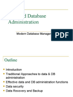 Data and Database Administration