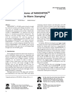 Metallurgical Features of NANOHITEN and Application To Warm Stamping