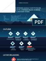 Pemanfaatan Aplikasi Google Spreasheets Dalam Pengolahan Data Stripmap Di Lingkungan BBPJN Sumatera UtaraMikhael OS