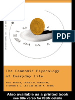 The Economic Psychology of Everyday Life (International Series in Social Psychology) by Paul Webley, Carole Burgoyne, Stephen Lea and Brian Young (Jul 13, 2001)