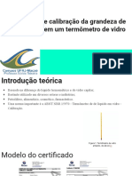 Certificado de Calibração Da Grandeza de Temperatura em Um Termômetro de Vidro