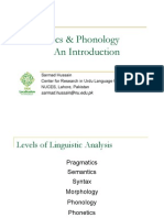 Phonetics and Phonology