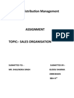 Sales and Distribution Management