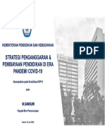 Strategi Penganggaran Dan Pembiayaan Pendidikan Diera Pandemi Covid