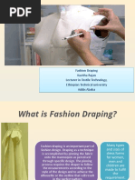 Fashion Draping: Fashion Draping Kavitha Rajan Lecturer in Textile Technology, Ethiopian Technical University Addis Ababa