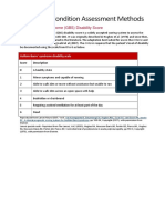 Neurology Condition Assessment Methods: Guillain-Barre Syndrome (GBS) Disability Score