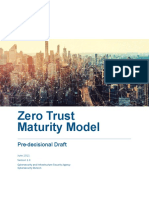 CISA Zero Trust Maturity Model - Draft