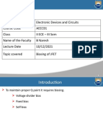 Biasing of Jfet