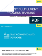 Request Fulfillment Process Training