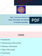 Ecosystem Structure and Types Ecosystem