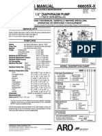 Operator'S Manual 66605X-X: 1/2" Diaphragm Pump