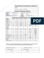 Formato de Recepción de Un Equipo