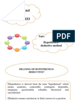 Hypothetico Deductive Method