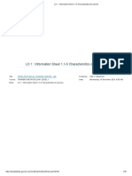 LO 1 - Information Sheet 1.1-5 Characteristics of Learners