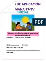 Fichas de Aplicación Semana 27 TV