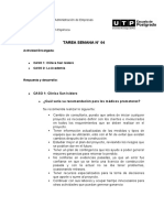 Tarea Semana #04: Maestría: Maestría en Administración de Empresas Curso: Finanzas Estudiante: Luz Huaman Espinoza